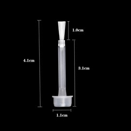 Minelife 50 Pieces Dip Replacement Brush, Nail Polish Replacement Brush Dipping Powder Liquid Replacement Brush for Dipping Powder Base Coat, Top Coat & Activator Brushes