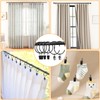 34 PCS Openable Curtain Rings with Clips, 1.25-Inch Inner Diameter