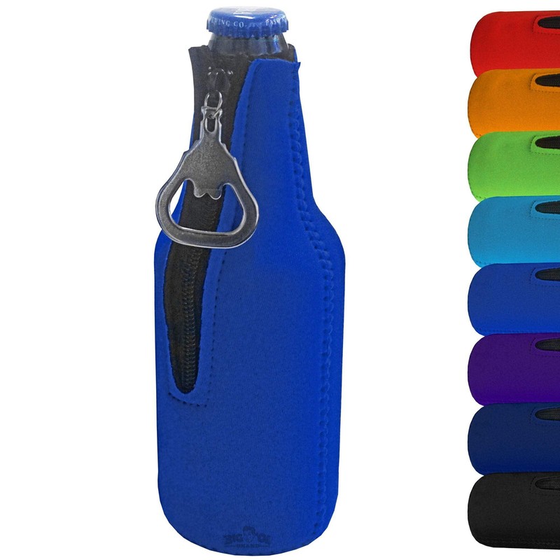 Neoprene Bottle Cooler Sleeves for 12oz Bottles with Bottle Opener-
