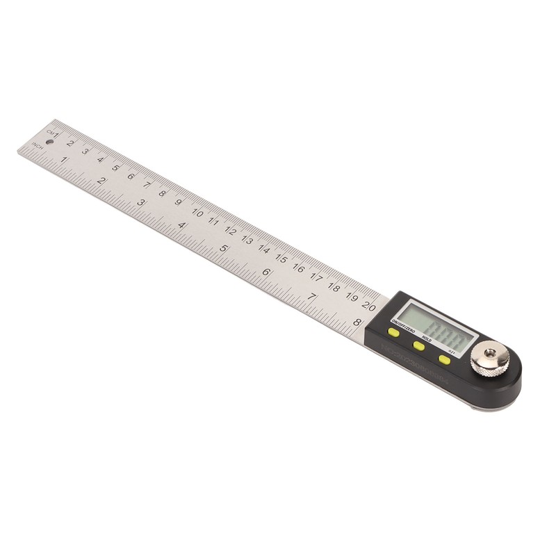 Digital Angle Ruler 200mm 0 to 360 Degree Stainless Steel