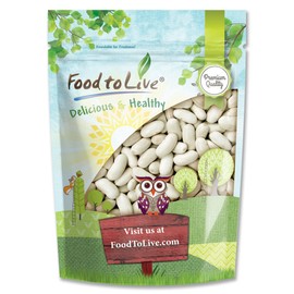 Food to Live - Cannellini Beans, 5 Pounds Dried White Kidney Beans, Sproutable, Vegan, Kosher, Sirtfood, Bulk. Rich in Fiber, Protein. Great for Minestrone Soup, Bean Salad, Stews, White Chili.