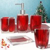 5 Piece Bathroom Accessory Set Resin Soap Dish, Soap Dispenser,