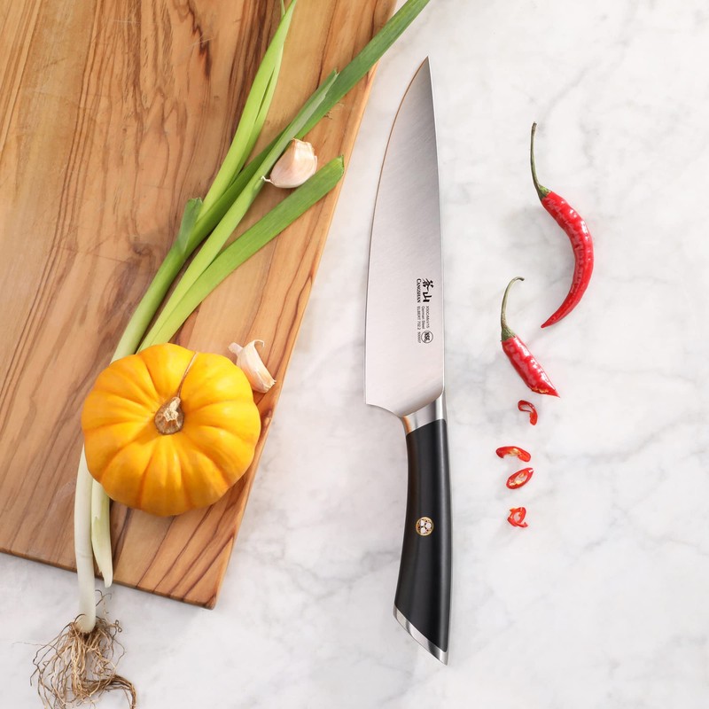 Cangshan ELBERT Series German Steel Forged Chef's Knives (Black, 8-Inch)