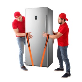 Generic 2-Person Lifting and Moving Straps，Lift and Carry Furniture, Appliances, Mattresses Suitable Professional Moving Body Strap Wrist Strap Orange