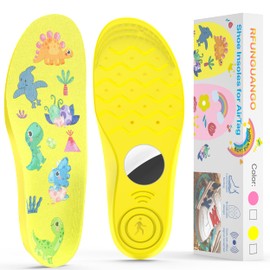 RFUNGUANGO Airtag Protective Insoles for Kids and Seniors, Airtag Insoles Help You Find Your Family Faster, Track Your Steps and Shoes, Cute Cartoon Pattern - Size（175-190mm）