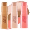 I'M MEME Multistick 3 Second Fulle Cool Tone Shading 7g + Blusher 7g + Highlighter 7g Set, Bronzer (Shading) + Rose (Blusher) + Champagne Gold (Highlighter), 1 pc / 아임미미 멀티스틱 3초 풀메 쿨톤 쉐딩 7g + 블러셔 7g + 하이라이터 7g 세트, 브론저(쉐딩)+로즈(블러셔)+샴페인골드(하이라이터), 1개