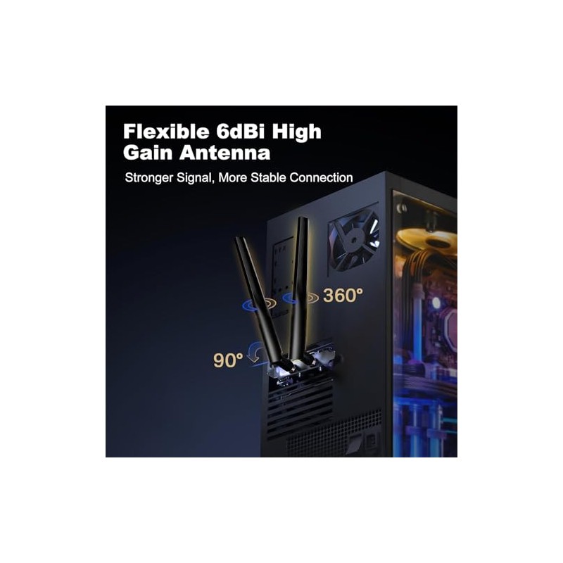 AX900 PCIe WiFi 6 Tarjeta de red de doble banda,