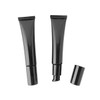 3PCS 40ML/1.3OZ Black Airless Pump Bottles Refillable Travel Cosmetic Tube