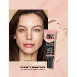 Erinde Under Eye Full Coverage Concealer, Color Corrector for Dark Circles, Fine Lines, Redness & Discoloration, Waterproof Natural Finish Dark Circles Under Eye Concealer, 01 Light