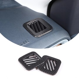 carcartrim-2022 2* Carbon Fiber ABS Dashboard Air Vent Trim Cover For Ford Maverick 2022-2023