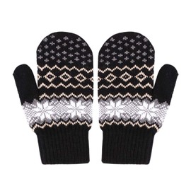 YJZQ Women Winter Fleece Insulated Gloves Knitted Thermal Windproof Snowproof Warm Mittens Super-soft Plush Full Finger Gloves Hand Warmers Winter Sports Ski Snowboard Gloves Xmas Birthday Gifts