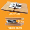 ANTEISI Adjustable Locking Hinges 180 Degree 4 Pcs,Zinc Alloy Drop