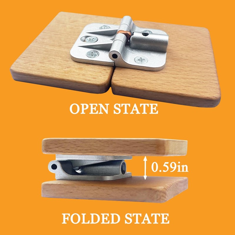 ANTEISI Adjustable Locking Hinges 180 Degree 4 Pcs,Zinc Alloy Drop