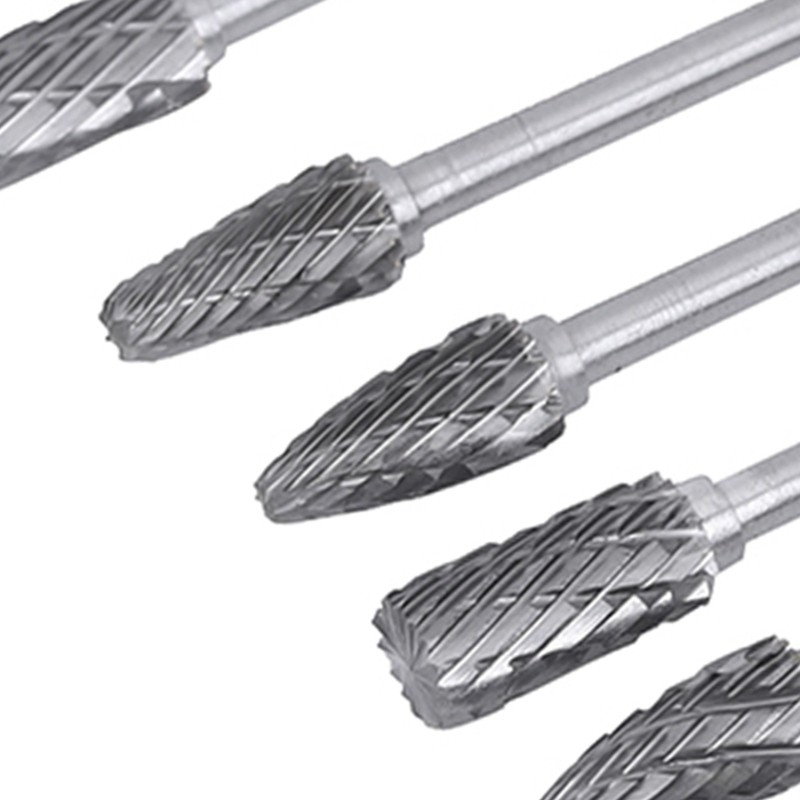 One Set 10 Tungsten Steel Carbide Burrs for Rotary Tool