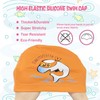 PD Kids Swimming Cap – Cartoon PU Swim Cap for