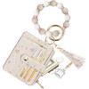 Stylish Wristlet Bracelet Keychain Credit Card Holder Purse for Women