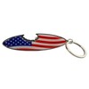 Westmon Works USA Surfboard Keychain Patriotic Metal Board with Shark