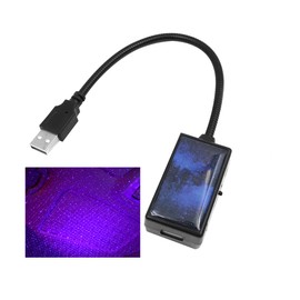 NUZAMAS Violet Blue Star Projector Night Light USB Car Roof Lights, Flashing, Music Dance, Romantic Interior Plug and Party Play, Car Vehicle Truck RV Boat Caravans Lights Kit TV Home Decoration