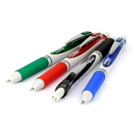 Pentel BL77E-4 EnerGel Eco Retractable Gel Rollerball Pen, Made with 79% Recycled Materials, Set of 4 - Black/Red/Blue/Green, 1 Piece (Pack of 4)