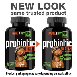 Army Soldier Owned Dog Probiotics for Yeast, Itchy Skin & Itchy Ears, Dog Allergy Relief, Digestive Health, Occasional Diarrhea & Immune Support, 3 Billion CFU, 60 Yummy Chewables
