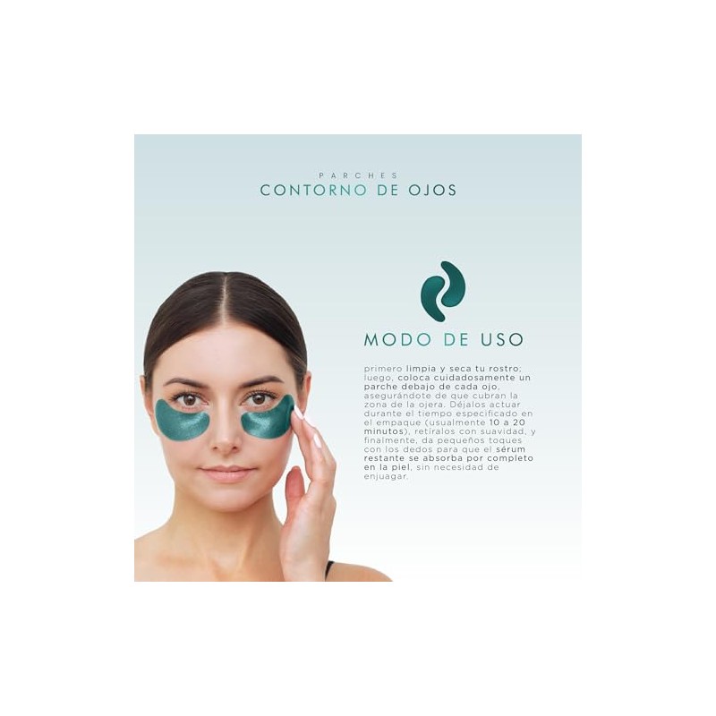 Macarillas para reductor de ojeras, mirada cansada y bolsas, 25