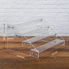 AISIDERK 12" Acrylic Riser Display Stands - 4 Tier Clear