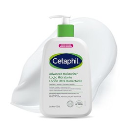 Cetaphil Loción Humectante Facial y Corporal, con Textura Ligera, Hidratación 48h con Aceite de Aguacate, Niacinamida y Vitamina E, Para Piel Sensible, Normal y Seca, 473 ml