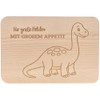 Spruchreif | Frühstücksbrettchen "Für große Helden mit großem Appetit" Brachiosaurus