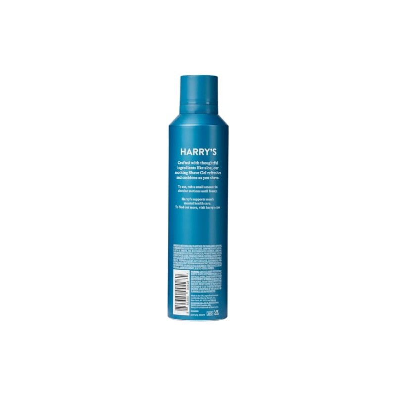 Harry's Foaming Shave Gel 120ml 2 pack bundle (EN Label)