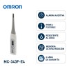 OMRON Termómetro Digital Flex Temp Smart MC-343F-E4 con punta flexible