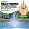 Hicello 1" (G1/DN25) Brass Fountain Nozzle – Spray Height 1.5M,