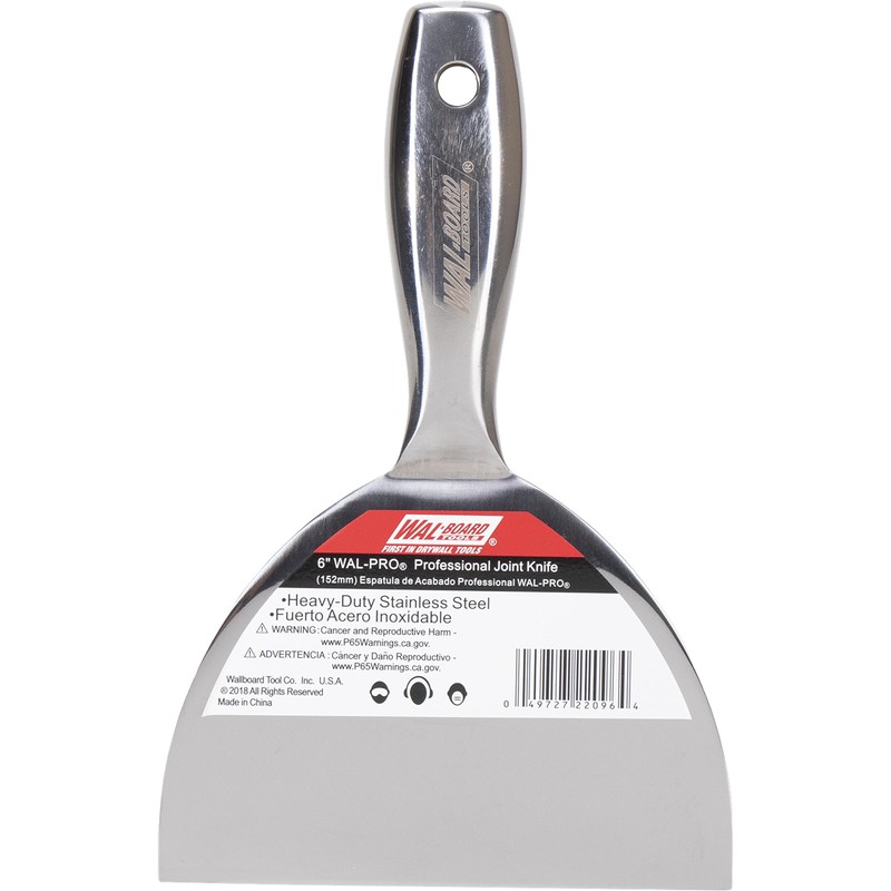 WAL-BOARD TOOLS Stainless Steel Handle Tools, 152 Millimeter Length, Joint