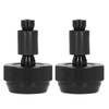 Motorcycle Handlebar End Plug Throttle Speed Control Black Alumimium Rubber