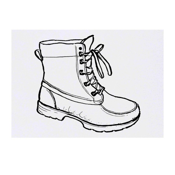 Large 'Work Boot' Temporary Tattoo (TO00075383)
