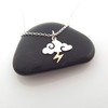Storm Charm Necklace - Sterling Silver - Cloud and Lightning