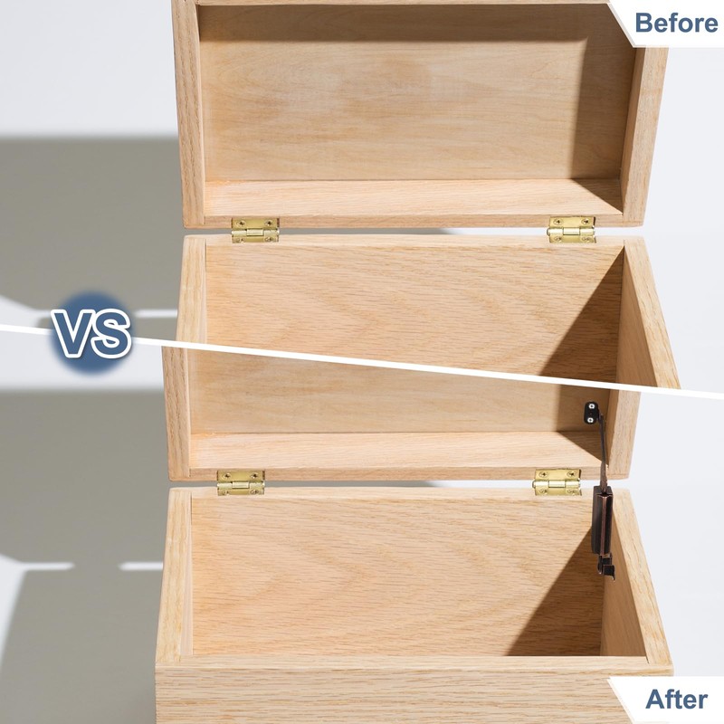 sourcing map 2Pcs Self-Balancing Lid Support Hinges, Iron Hinges Support