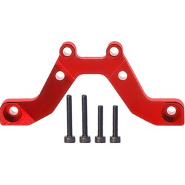 Aluminum Shock Tower Brace for GROM 4X4, 6061-T6 Front/Rear Stabilizer – Compatible with ARRMA 1/14 Typhon, 1/16 Mojave, 1/18 Granite GROM (Anodized Black/Red/Blue)