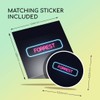 1 x Greeting Card & 10 cm Round Sticker Set