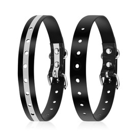 PetJoy Shock Collar Replacement Collar Strap, E Collar Replacement Strap, 8-27 Inches Adjustable Classic Dog Collar Strap for Small Medium Large Dogs (2-Pack)