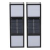 2 Sets Solar Wall Lamp IP65 Protection Grade Bidirectional Multifunctional