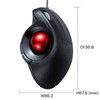 Sanwa Supply MA-TB177BK Wired Ergo Trackball