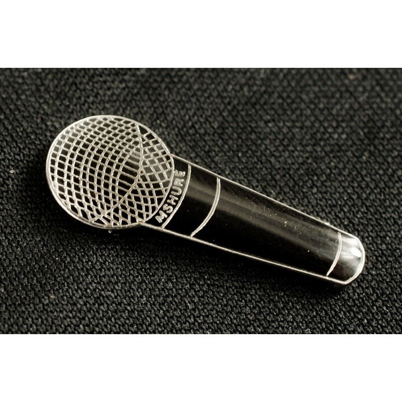 Miniblings Microphone Brooch Pin Badge Music Hip-Hop Rap MC Micro