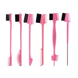 LUHOCIY Pack of 6 Eyebrow Brush, Edges Brush, Double-Sided Eyelash Brush, Designed for a Variety of Beauty Applications, Ideal for Beginners and Professional Makeup Artists Equally