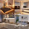 MIWISE COB LED Strip Light White LED Tape Lights 2700K-6500K