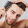 2PCS Mens Wide Tooth Comb, Double Sided Texture Comb Men