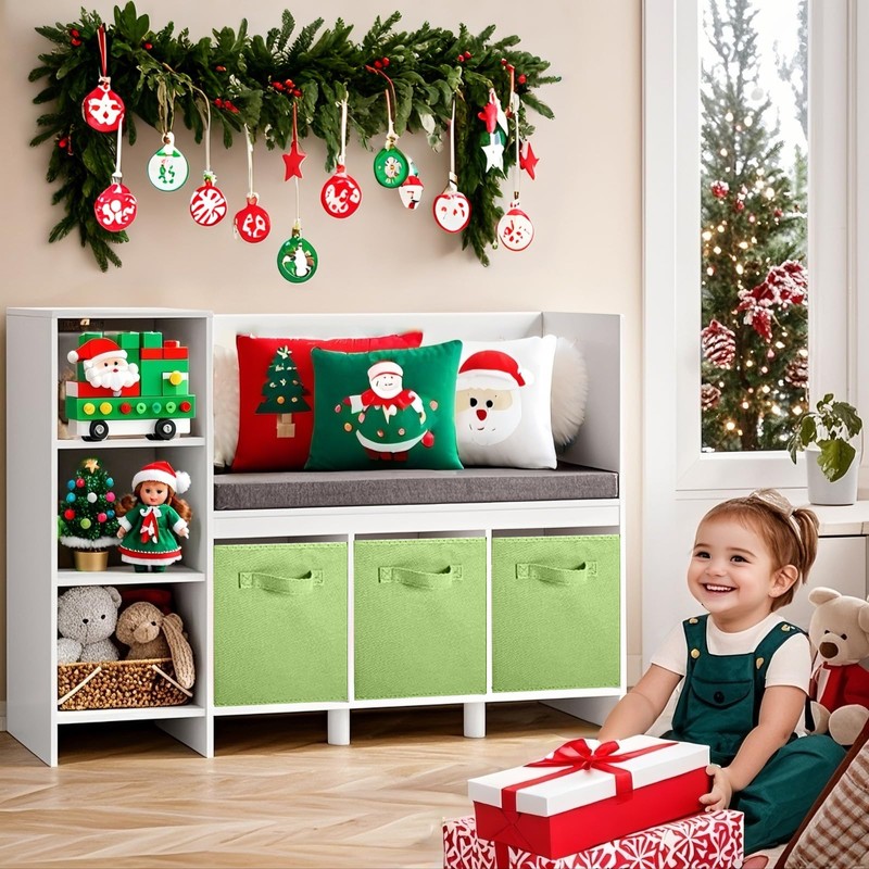 PowerKing Storage Box, 2 Pieces Foldable Storage Cube, Storage Box,