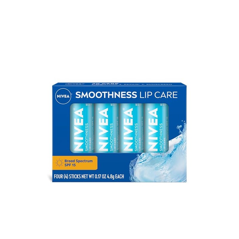 NIVEA Smoothness Lip Care SPF 15, Lip Balm SPF Stick,