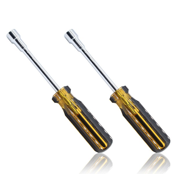 Auvotuis 2Pcs 9mm Socket Wrench Screwdriver, Hexagon Nut Driver with