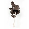 HOMESCAPES Cast Iron Doorbell with Dog Decoration and Wall Bracket