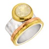 Silpada 'Metallic Mix' Natural Citrine Ring in Sterling Silver, Brass,
